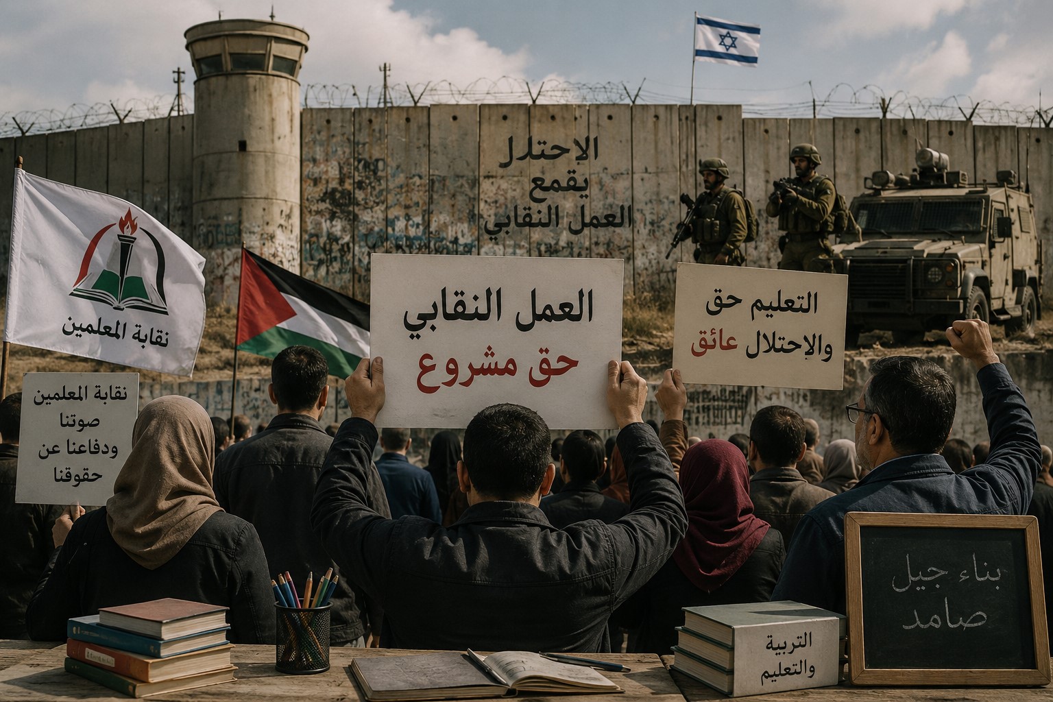 العمل النقابي في صفوف المعلمين في ظل حكم سلطات الاحتلال الإسرائيلية